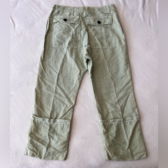 NWT ZARA Tokyo Trouser Linen Blend High Waist S - Picture 9 of 11